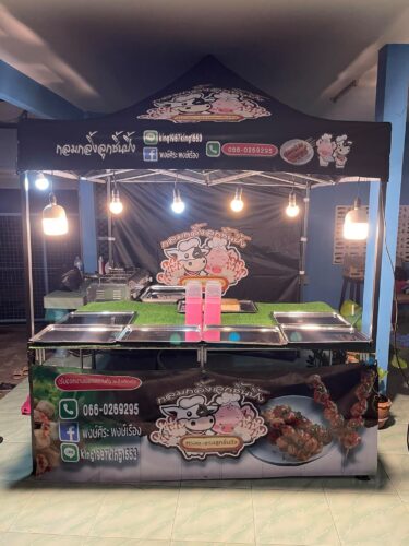 เต็นท์พับสกรีนโลโก้ 2X2M T1S HD | เต็นท์ ขาย ของ, เต็นท์ พับ photo review