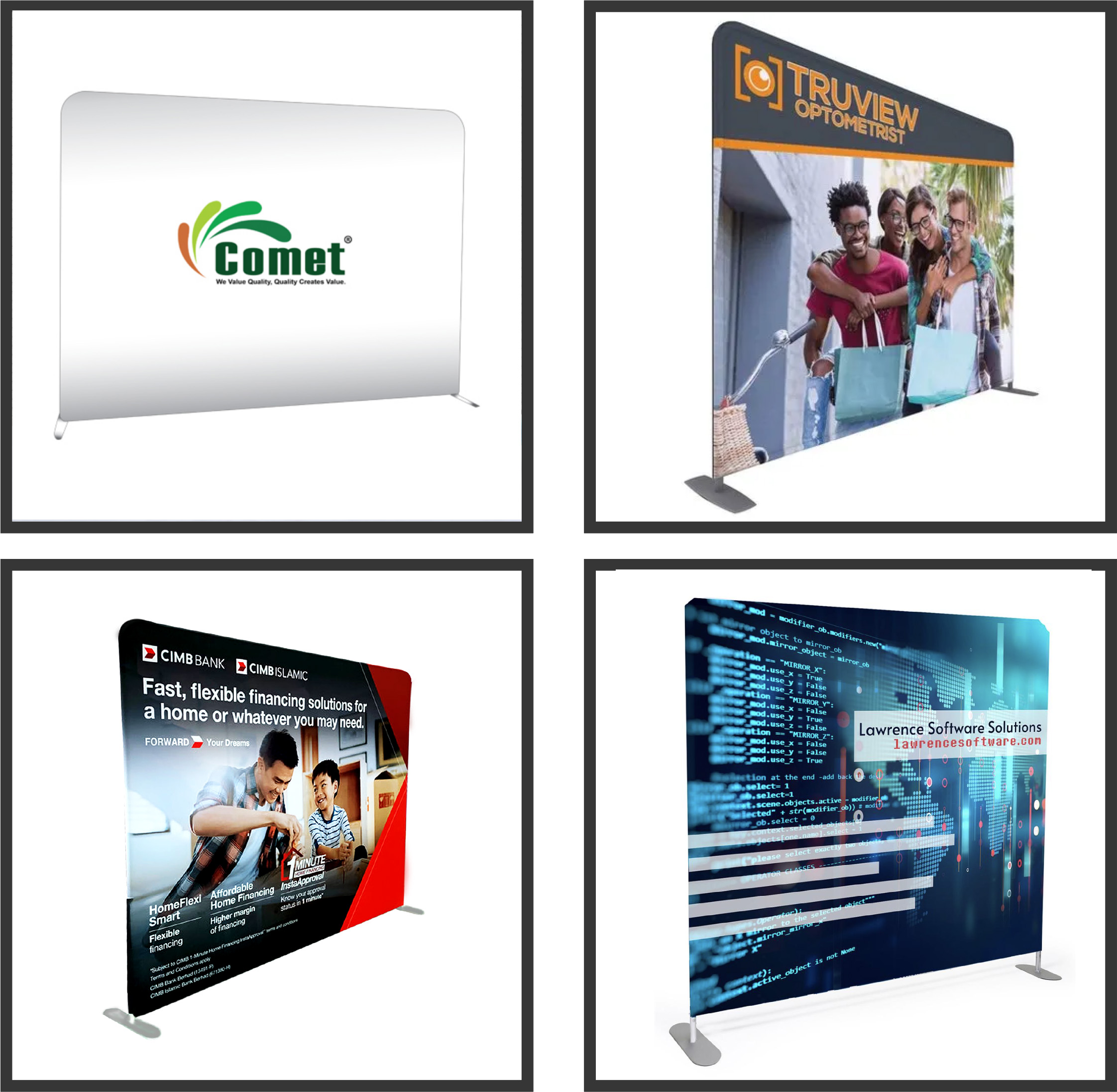 Backdrop event setup examples