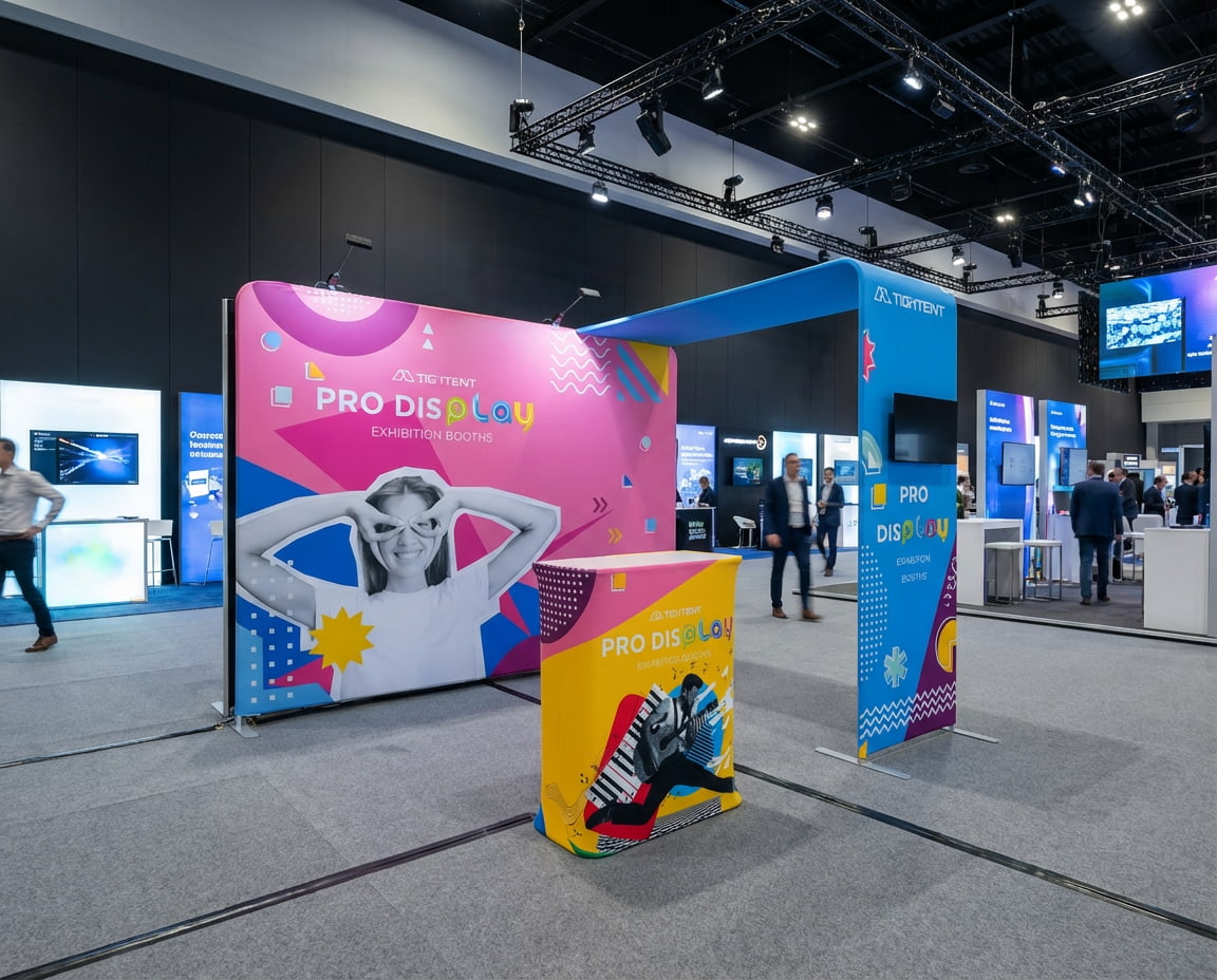 Exhibition Booth เซตพร้อมใช้งานในอาคาร