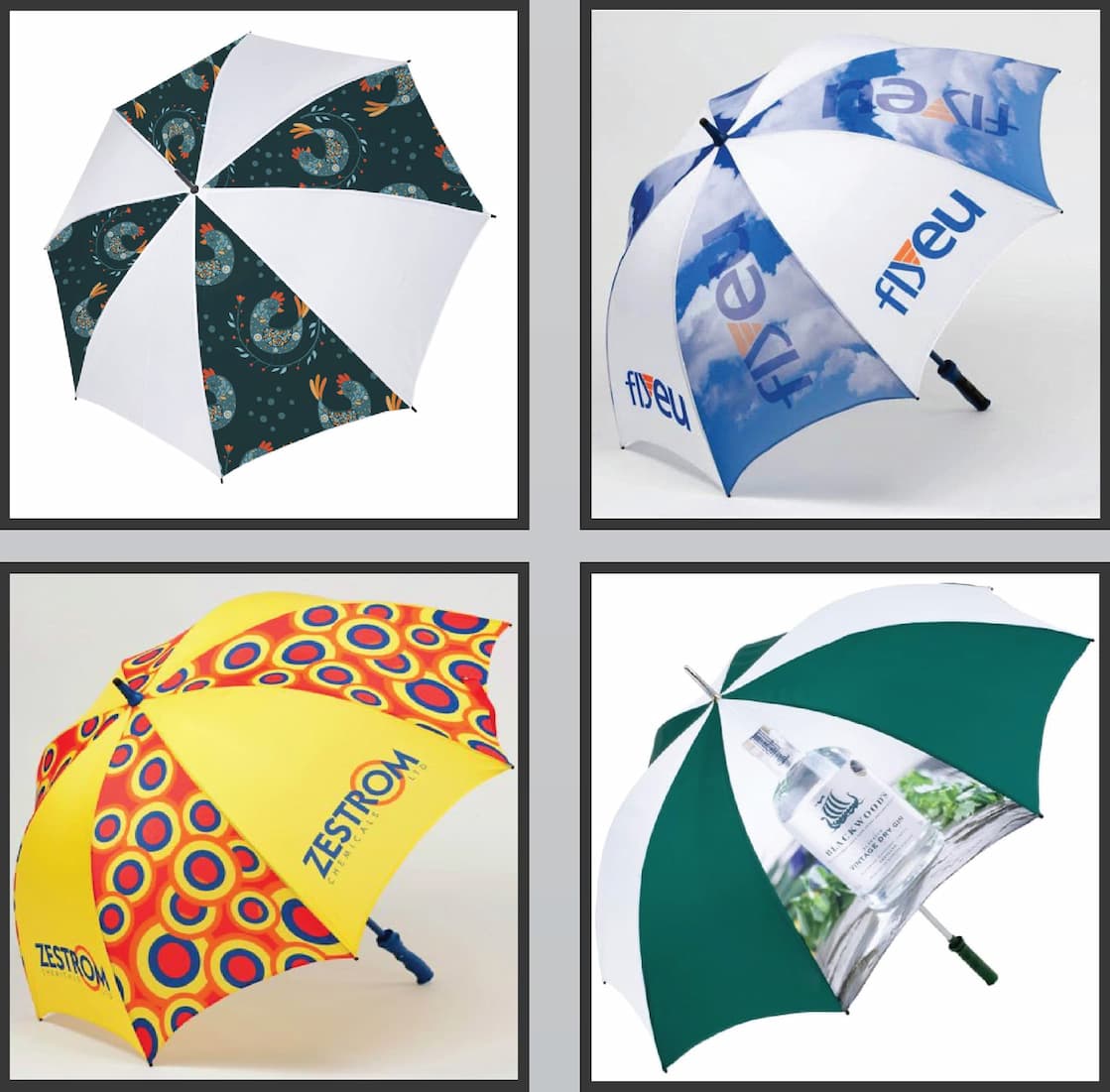 ตัวอย่างผลงานร่มสกรีน 2