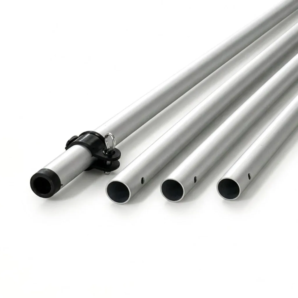 Aluminium pole, for flags that stay up long term