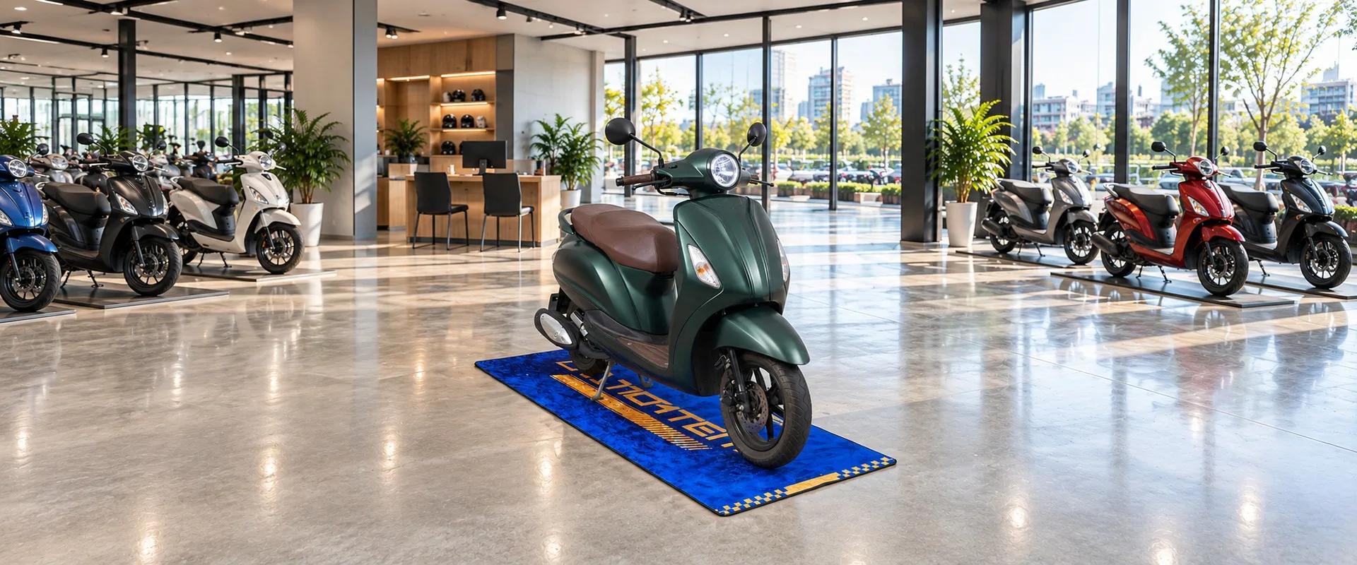 A printed event carpet at an event