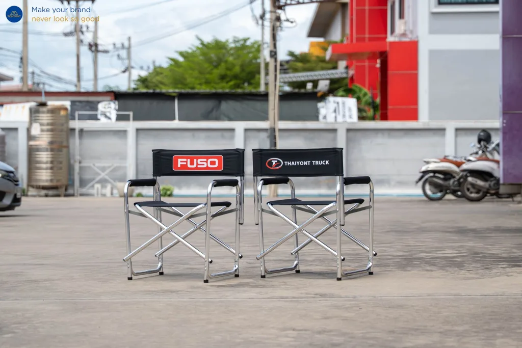 งานสกรีนโลโก้บนเก้าอี้สนาม