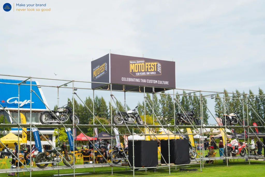 โครงจัดแสดงรถคัสตอมในงาน Royal Enfield Moto Fest 2026